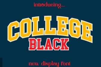 College Black Font Design Trends and Creative Uses