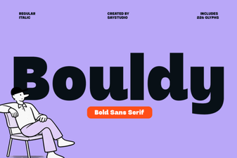 Bouldy Font Design Trends and Creative Uses