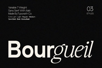 Bourgueil Font Design Trends and Creative Uses