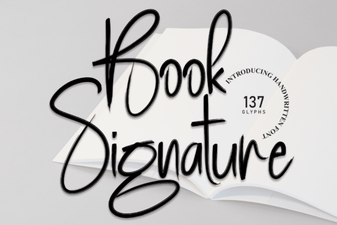 Book Signature Font Design Trends and Creative Uses