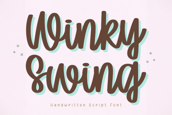 Winky Swing Font Design and Creative Projects